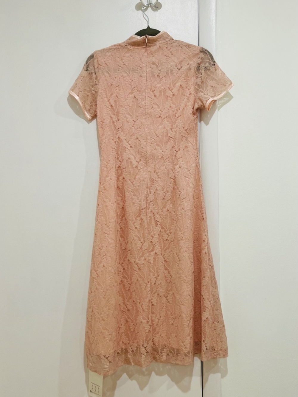 NWT Modern Pink Lace Qipao Cheongsam Dress | Chinese Size M (Fits US XS/S) - Picture 2 of 12